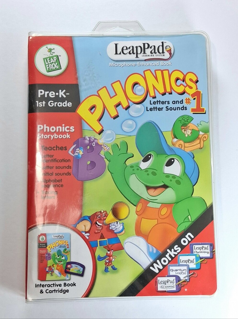 LeapPad Phonics #1 Interactive - Pre-K - 1st Grade Sealed - Package/Flaw